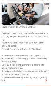 Graco Extend2fit 3 In 1 Car Seat