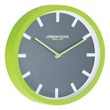 pop lime wall clock children s clocks