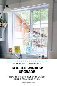 Furniture is usually modern and. How To Easily Upgrade A Kitchen Window Diy Farmhouse Trim For Less Than 10 K S Olympic Nest