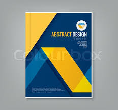 Abstract Yellow Line Design On Blue Stock Vector Colourbox