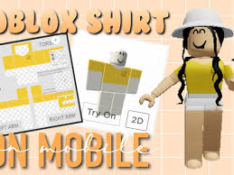 how to make a roblox shirt on mobile