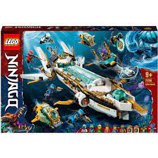 LEGO® NINJAGO® - 71756 Wassersegler, U-Boot Spielzeug für Jungen und  Mädchen ab 9 Jahre, Set mit 10 Ninja Mini Figuren