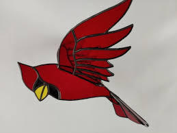 Stained Glass 3d Cardinal Suncatcher