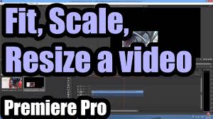 how to fit scale resize a video in