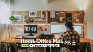home office makeover on low budget with