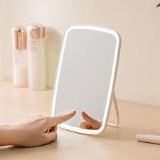 Jordan Judy Portable Makeup Mirror Desktop Led Light Usb Rechargeable Folding Touch Dimmable Lamp For Dormitory Home Sale Banggood Com