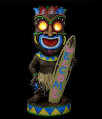 solar tiki statue welcome only 49 99