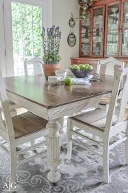 Antique Dining Table Updated With Chalk
