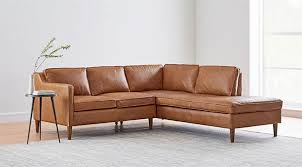 11 best modern leather sectionals to