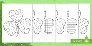 Patrick's day than beer and gaudy green attire. St Patrick S Day Patterned Shamrocks Coloring Sheets