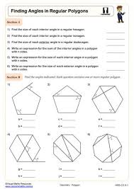 polygons worksheet polygons angles