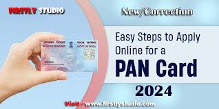new pan card or correction apply