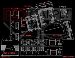 las vegas nightclub maps red carpet vip