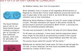 Press Article Off The Charts Results For Feldman Sale