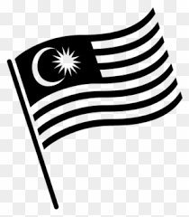 It was made up of four stripes in white, red, yellow and black and. Malaysia Flag Black And White Clipart Free Transparent Png Clipart Images Download