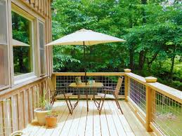 Deck Railing Made With Livestock Panels