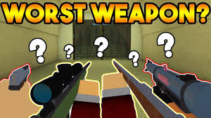 Arsenal, cb:ro, strucid, jailbreak, and zombie rush. What Is The Worst Weapon In Arsenal Roblox Youtube