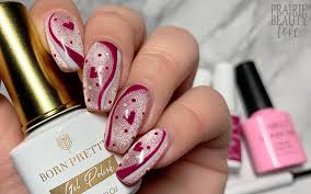 nail art cute swirly valentine