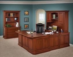 Office source pl series u shaped desk is constructed with a thermal fused melamine laminate finish. Buckingham U Shape Desk And Hutch Amish Direct Furniture