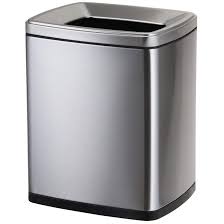 Get free shipping on qualified white trash cans or buy online pick up in store today in the cleaning department. Dapota Square Trash Can Bathroom Trash Can Kitchen Office Household Trash Can Double Layer 15l Silver 12 2in Long 9 4in Wide 15 3in Tall Wayfair