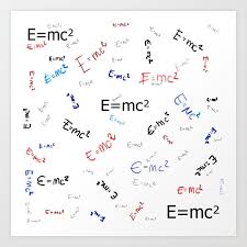 Albert Einstein Formula Art Print By