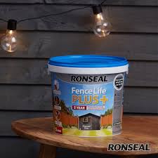 Ronseal Fence Life Plus 5ltr Charcoal