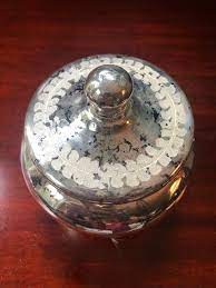 Mercury Glass Vase With Lid