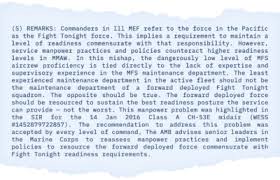 Memorandum for president, name of specific board, i.e. Faulty Equipment Lapsed Training Repeated Warnings How A Preventable Disaster Killed Six Marines Propublica