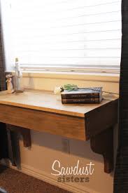diy floating desk vanity with storage