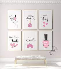 Blush Pink Salon Decor Posters