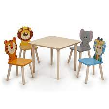 • traumhafte kindersitzgruppe aus stabilem holz von kidkraft. Kindersitzgruppe Holz Tiere Kindertisch Und Stuhle Tisch Kinder Kleinkind Wertprodukte