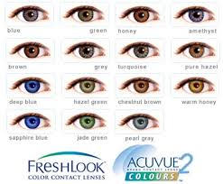 32 Genuine Acuvue Contact Lenses Color Chart