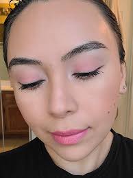 pink monochromatic makeup look