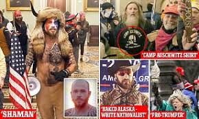The department of justice also announced charges against the arizona man dubbed the qanon. The Violent Pro Trump Mob That Stormed The Us Capitol Daily Mail Online