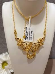 24k hongkong gold necklace women s