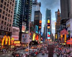 Gambar Times Square in New York City
