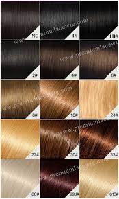 Color Chart_information Chart Premium Lace Wigs Pre Plucked
