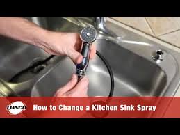 fix or replace a kitchen sink sprayer