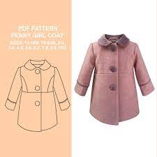Penny Girls Coat Pattern Pattern