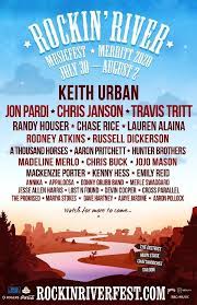 Browse the list of upcoming concerts, and if you can't find your favourite artist, track them and let songkick tell you when they are next in your area. Rockin River Music Fest Announces 2020 Lineup Keith Urban Jon Pardi Chris Janson Travis Tritt That Eric Alper
