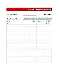 Staff Hours Template