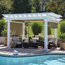 We like that it comes with mosquito netting. Pergola Ezshade Curtain Country Lane Gazebos