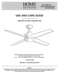 white ceiling fan installation guide