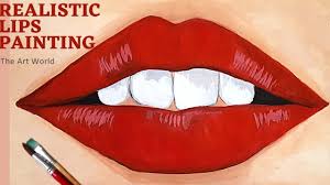 how to paint realistic lips with poster