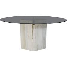 vintage living room table stone base