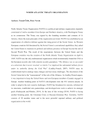 pdf north atlantic treaty organization