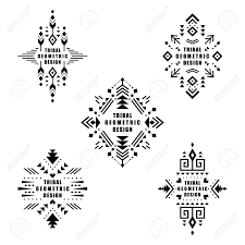 Aztec Vector Elements Set Of Ethnic Ornaments Tribal Design