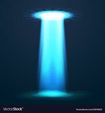 ufo light alien sky beams royalty free