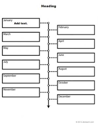 Graphic Organizer Templates Monthly Timeline Type In