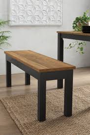 Bronx Oak Effect Dining Bench From